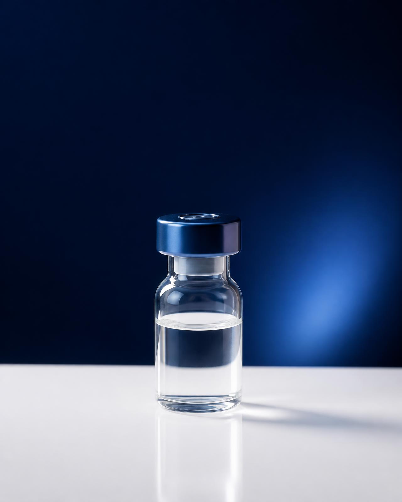 Research vial in a laboratory setting